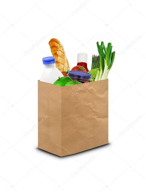 Paper Bag Full Of Groceries — Stock Photo © Razihusin 4232788