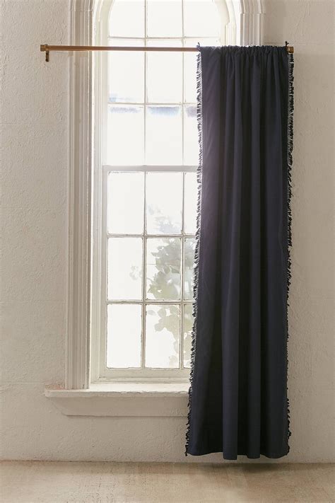 Emma Blackout Fringe Window Curtain Curtains Urban Outfitters Room