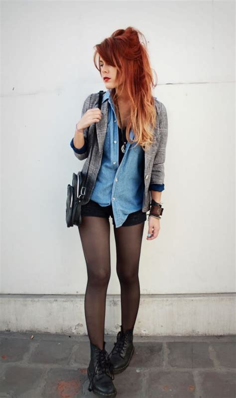 cute outfits for redheads grunge fashion punk outfits ideas female gothic fashion grunge