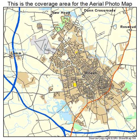 Aerial Photography Map Of Wilson Nc North Carolina