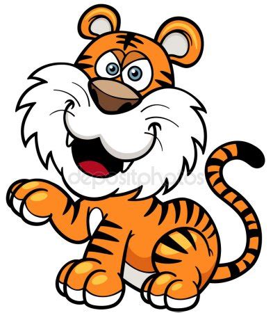 Tiger Cartoon Stock Vector Sararoom 30753319