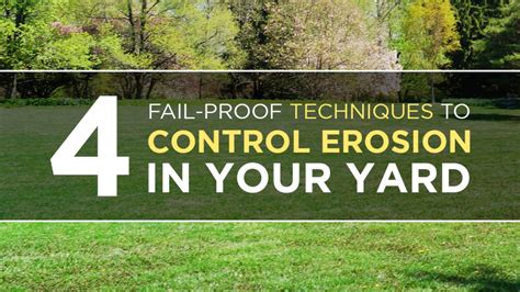 4 Fail Proof Techniques To Control Erosion In Your Yard Landscaping