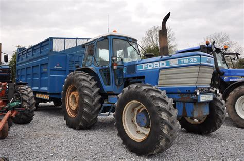 Ford Tw35 Tractor With Broughan Silage Trailer Tractor Wor Flickr