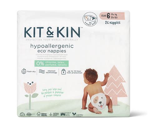 Kit And Kin Eco Friendly Nappies Size 6 Earthmotherie