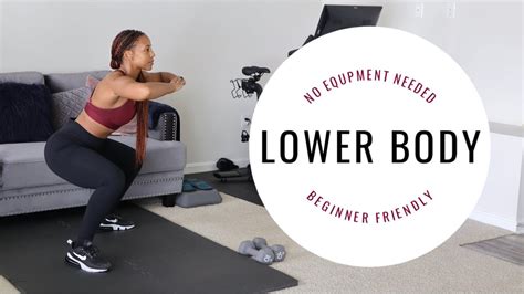 Lower Body Workout No Equipment Needed Youtube