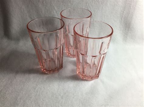 Yahooオークション 3 Ikea Pink Pokal Drinking Glasses 17278 T
