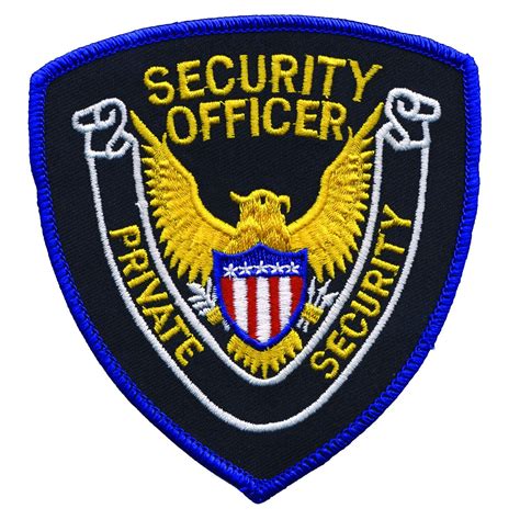 E10 Security Officer Shoulder Patch Security Officer Security Officer