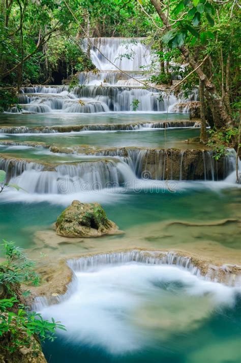 Deep Forest Waterfall In Kanchanaburi Thailand Deep Forest Waterfall