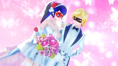 【mmd Miraculous】wedding Transformations Marinette And Adrien Fanmade