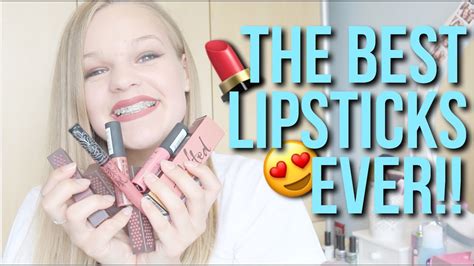 my top 5 favourite lipsticks giveaway ~lush leah youtube