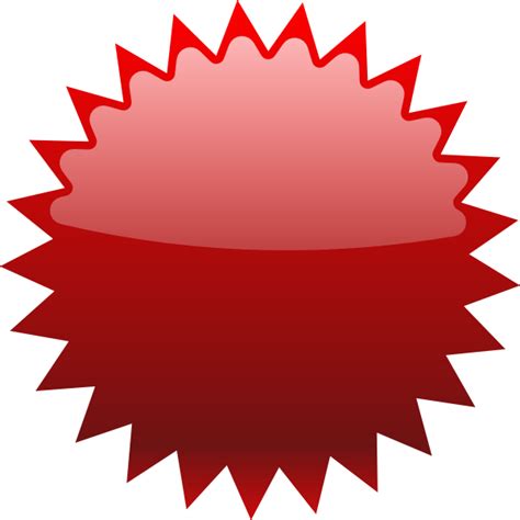 Large Red Star Price Tag Clip Art At Vector Clip Art Online