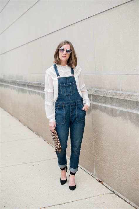 how to style overalls {dressed up} wishes and reality