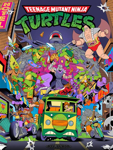 Teenage Mutant Ninja Turtles 80s Tv Cartoon On Behance Teenage