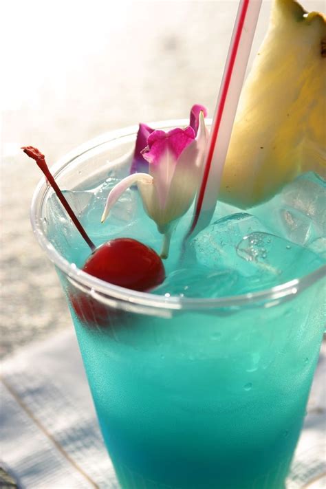 Blue Hawaiian Malibu Coconut Rum Blue Curacao Pineapple Juice