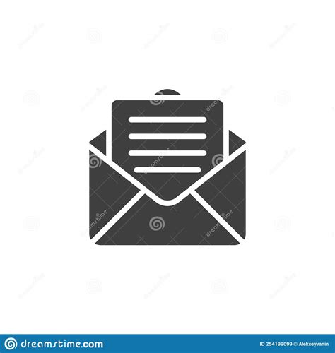 New Email Message Vector Icon Stock Vector Illustration Of Solid