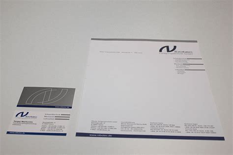 Der briefkopf ist der obere teil eines briefes bzw. Nibotec-Fertigungstechnik GmbH_Briefbogen_Visitenkarte ...