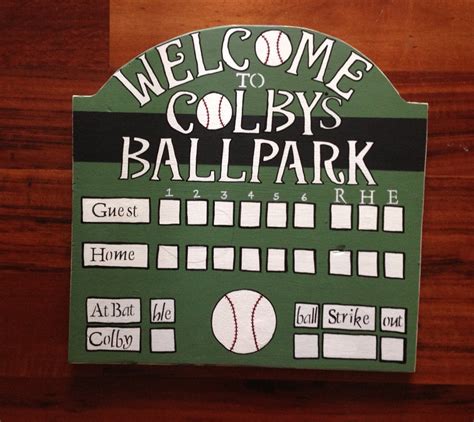 Mini Scoreboard With Free Personalization For Childs By Chinmusic