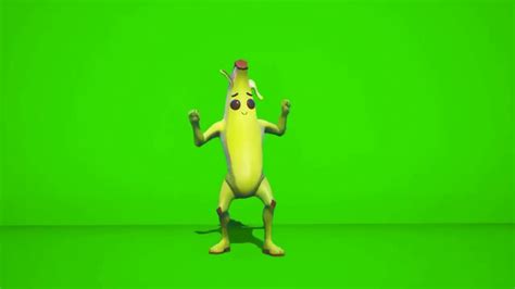 Peely Nana Fortnite Banana Dance Greenscreen Animation Hd Free Youtube