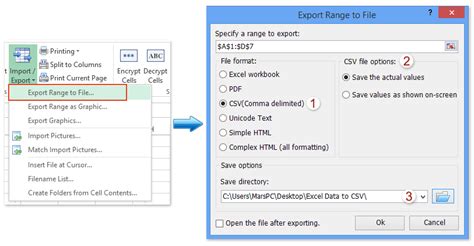 How To Exportsave Selection Active Sheet Or Multiple