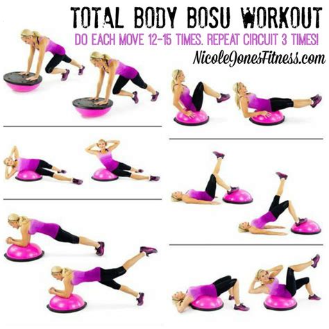 Try This Bosu Routine To Work Your Total Body No Gym Needed Bosu