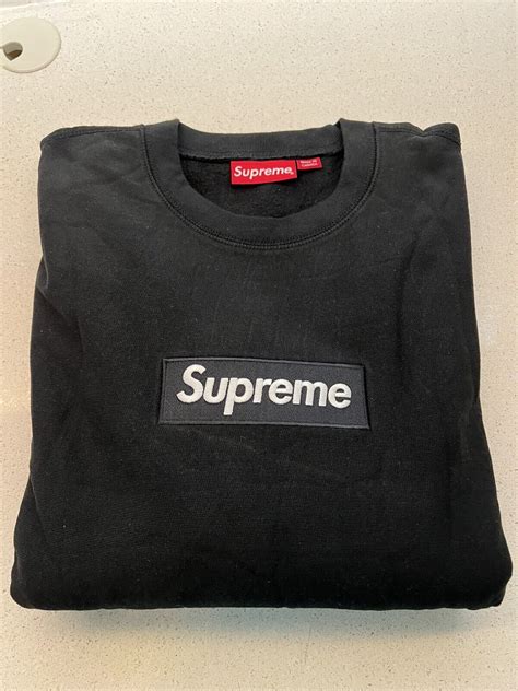 Supreme Box Logo Crewneck Black Xxl