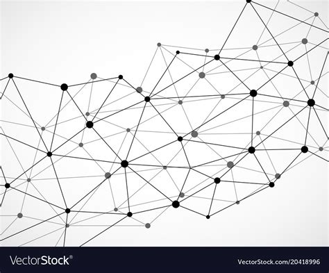 Abstract Geometric Background With Connecting Dots
