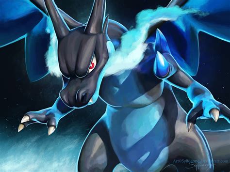 Mega Charizard X By Ange Cachart Fan Art Pokemon Pokemon Show Pokemon