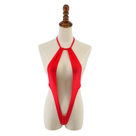 Sheerylo Slingshot Bikini For Women Micro Monokini Red Buy Online In Oman At Desertcart