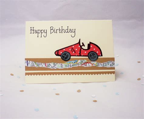 Racing Car Birthday Card Sports Car Card Male Birthday Card