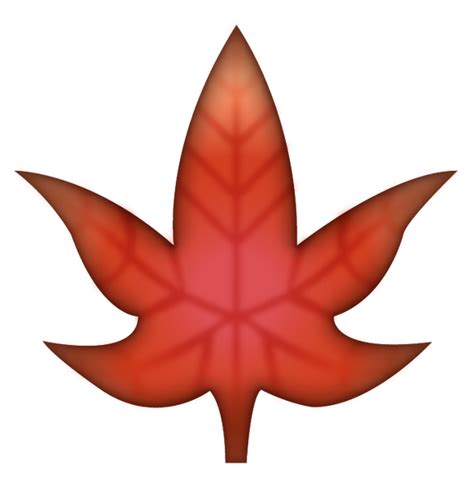 Download Maple Leaf Emoji Image In Png Emoji Island