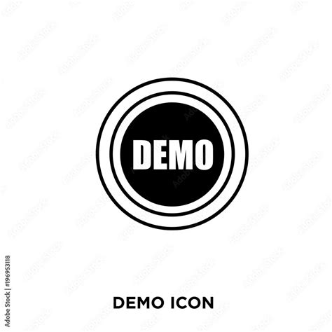 Demo Icon Stock Vector Adobe Stock