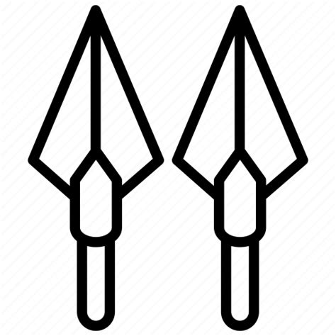 Lance weapon, pole weapon, spears weapon, viking element, war weapon icon