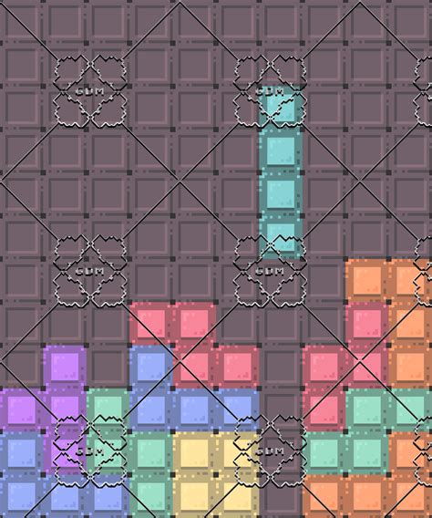 Pixel Art Tetris Blocks Gamedev Market