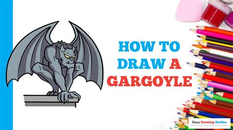 How To Draw A Gargoyle In A Few Easy Steps Drawing Tutorial For