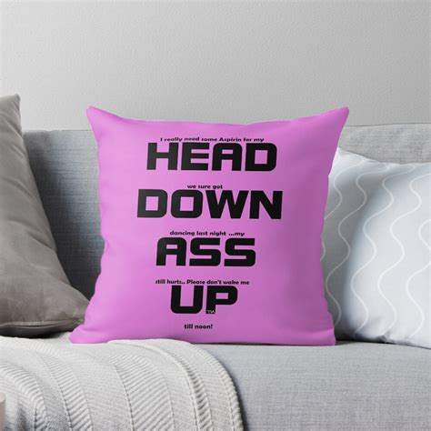 Head Down Ass Up Throw Pillow By Tiaknight Redbubble