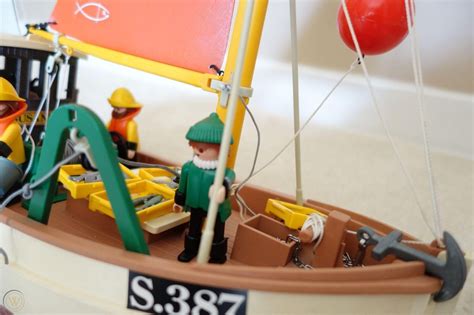 Vintage Playmobil 3551~fishing Trawler Boat Ship~susanne S387~rare
