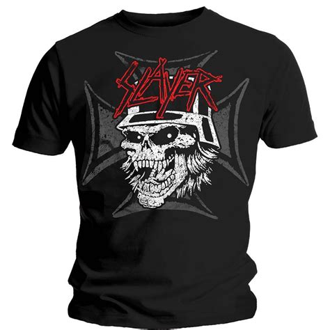 Slayer Mens Tee Graphic Skull Wholesale Refslaytee33mb Skull Tshirt