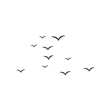 Sekelompok Burung Terbang Burung Burung Burung Terbang Burung Png