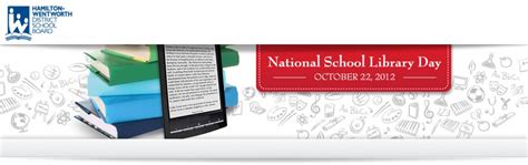 Its National School Library Day Sherwood Library Its National