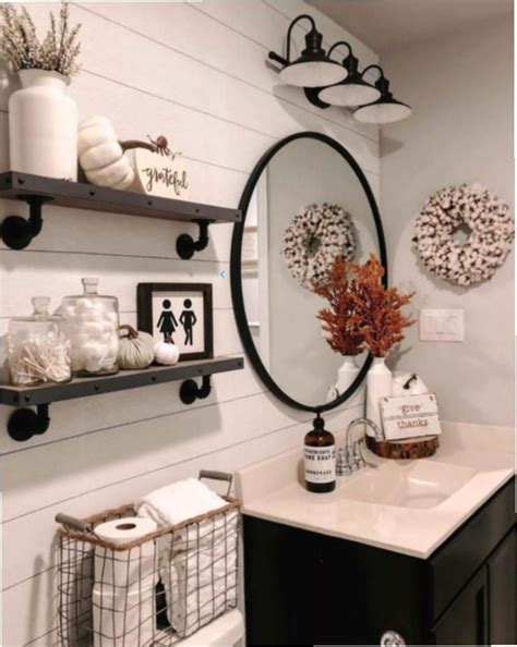 Here are 35 gorgeous diy ideas. #bathroom decor shelves #bathroom decor at hobby lobby # ...