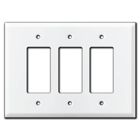 Oversized 3 Gang Decora Rocker Switch Plate Cover Ivory