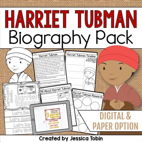 Harriet Tubman Biography Pack Elementary Nest