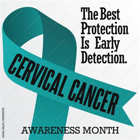 Cervical Health Awareness Month Vector Template Stock Vector Adobe Stock