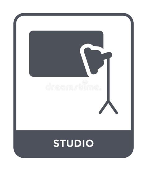 Studio Icon In Trendy Design Style Studio Icon Isolated On White