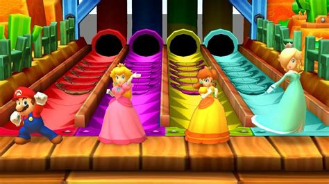 Mario Party Star Rush Minigames Mario Vs Peach Vs Daisy Vs Rosalina