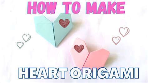 Easiest Origami Heart Ever Diy Heart Origami Paper Heart Youtube