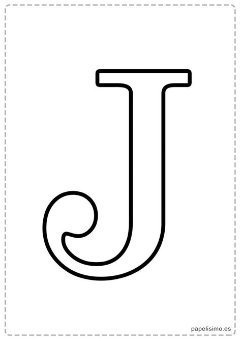 J Abecedario letras grandes imprimir mayúsculas Letras grandes para