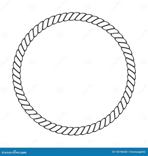 Circle Rope Knot Logo Symbol Of Bond Power Design Vector Template
