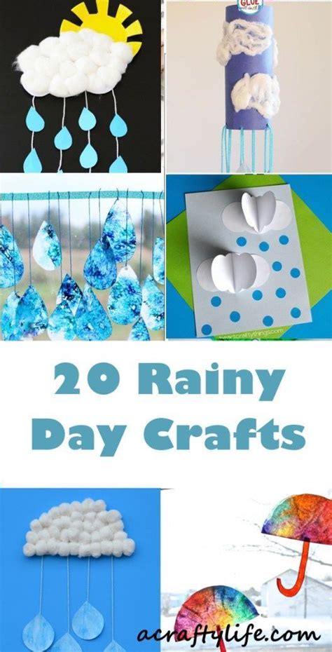 Rainy Day Crafts For Kids Kidscrafts Artsandcraftsforkids Preschool