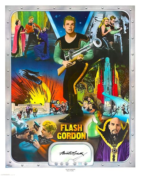 Poster Art For S Flash Gordon Wherein Alex Raymond S Beloved Comic Strip Character Made